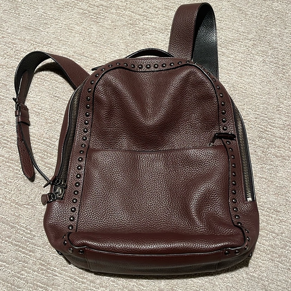 Coach leather backpack. Maroon. In perfect condition. Authentic.